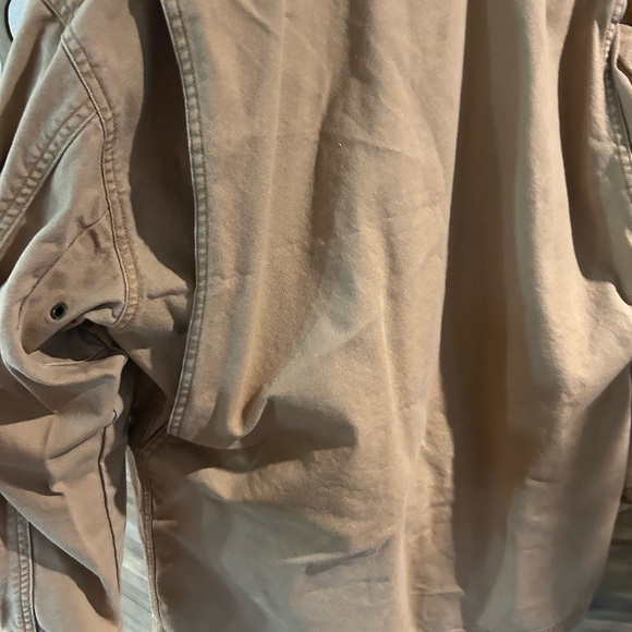 Vintage LL Bean Plaid Lined Corduroy Collar Chore Coat - Picture 8 of 13